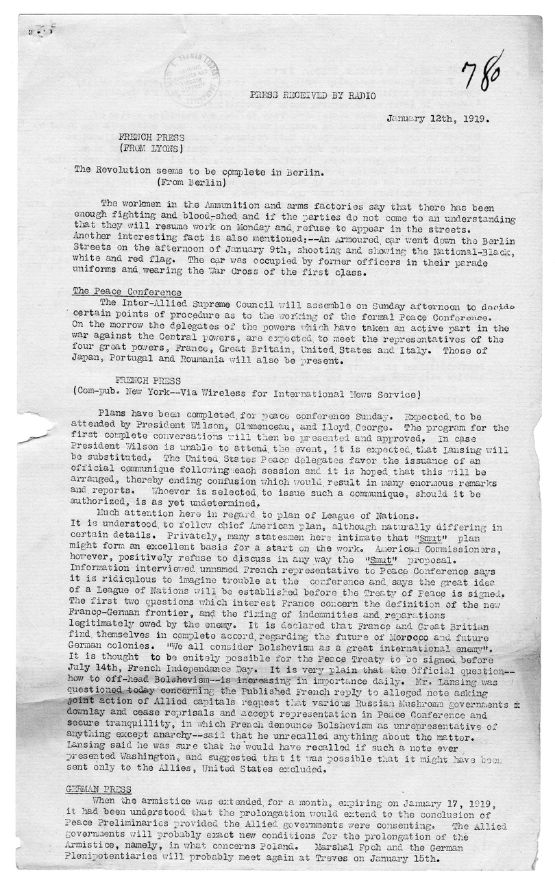Radio Press Report