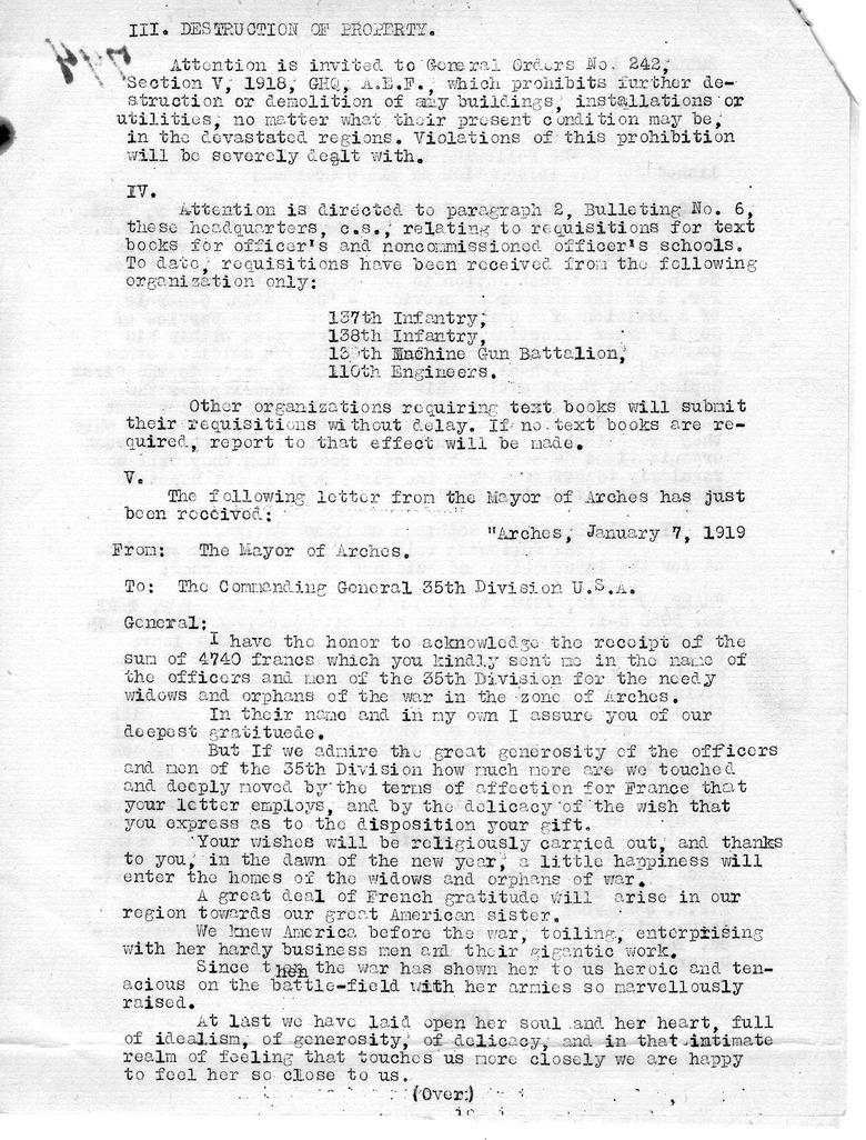 Bulletin Number 14 from Colonel H. S. Hawkins