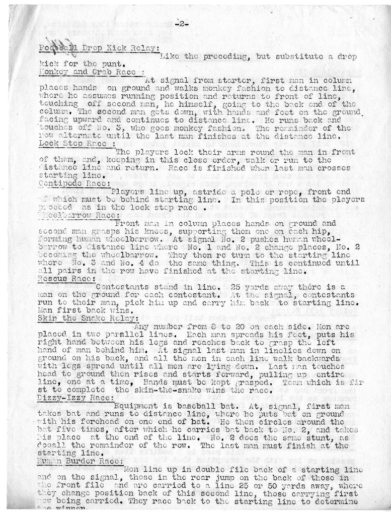 Memorandum, Competitive Games
