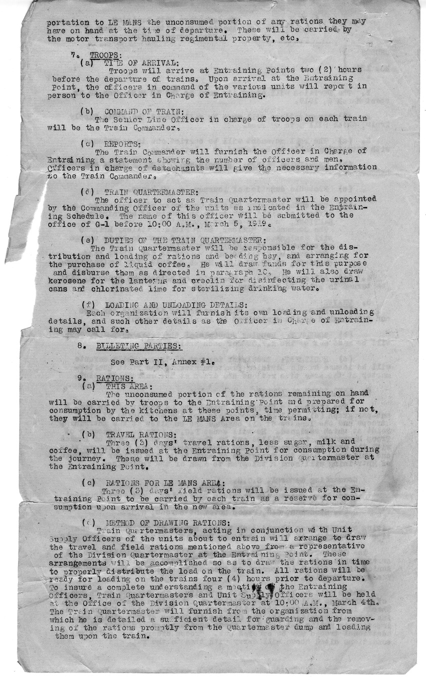 Order Number 24 from Colonel H. S. Hawkins, with Attachments