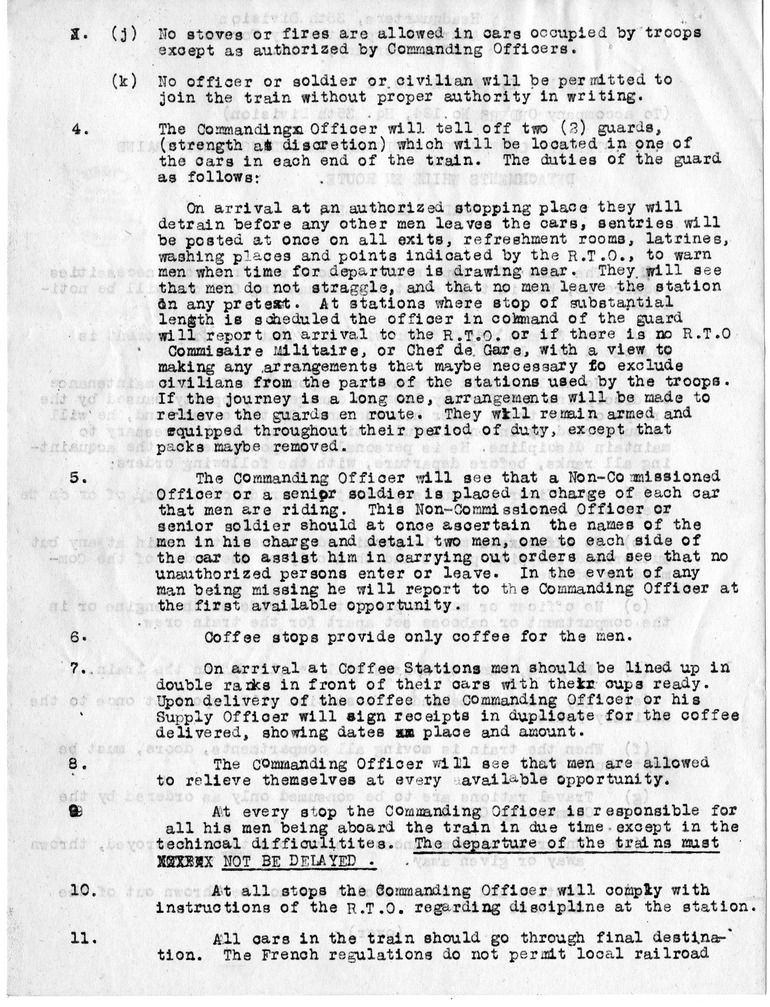 Order Number 24 from Colonel H. S. Hawkins, with Attachments