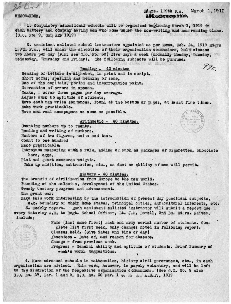 Memorandum from Captain Roger T. Sermon