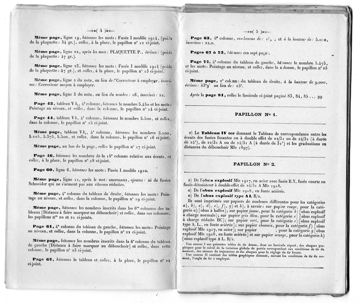 Firing Tables, 75 M/M Gun, Model 1897