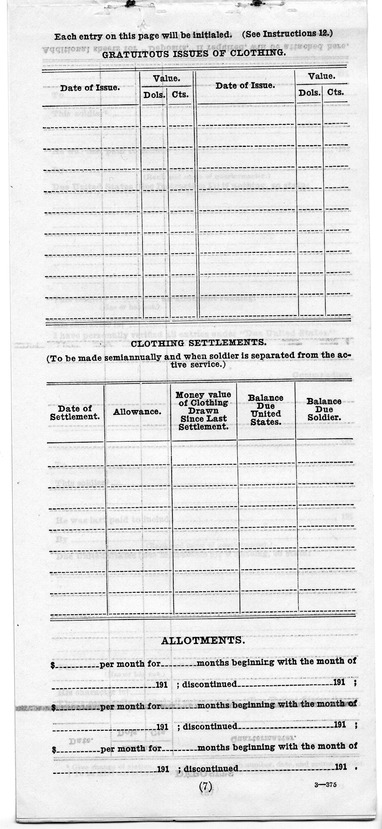 Service Record for Harry S. Truman