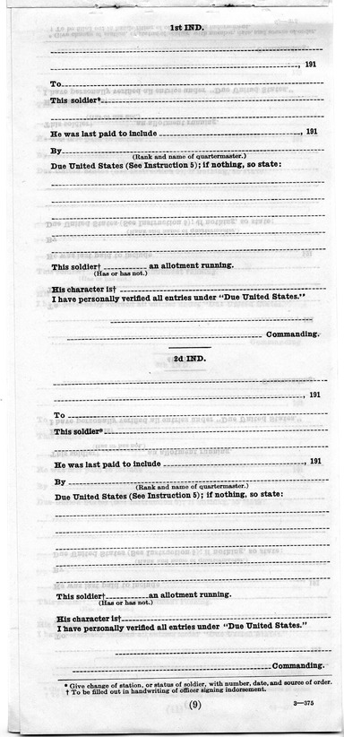 Service Record for Harry S. Truman