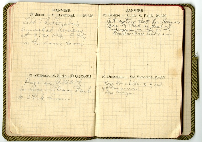 Appointment Book of Captain Harry S. Truman