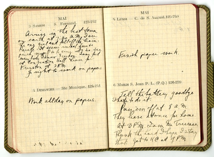 Appointment Book of Captain Harry S. Truman