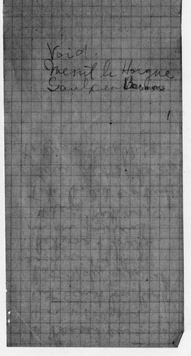Handwritten Notes for Artillery Barrage
