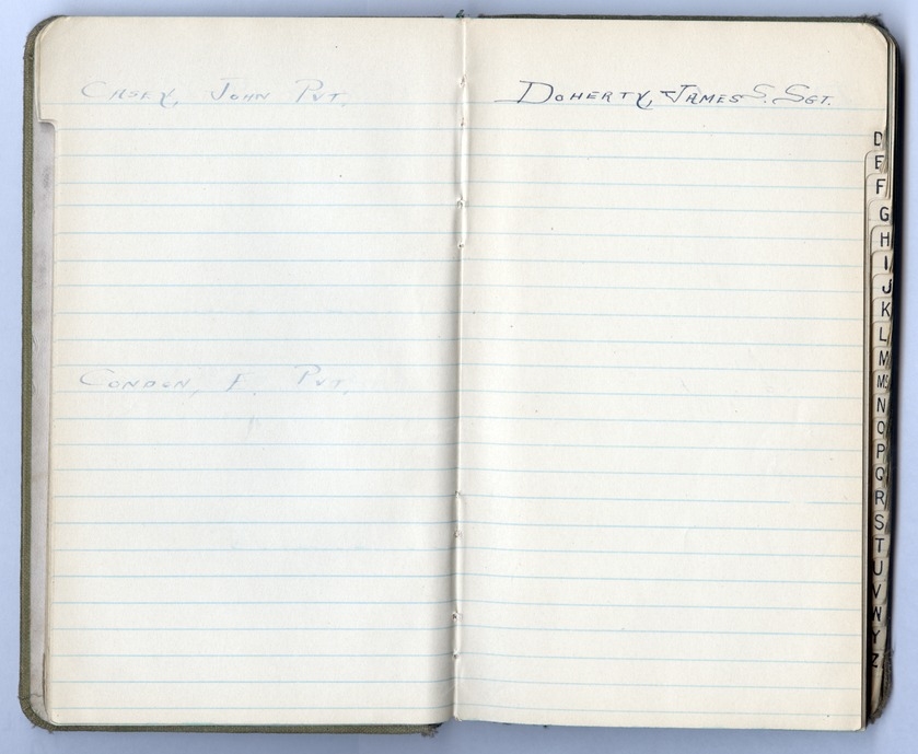 Battalion Commander's Roster and Reference Book Battery D, 129th Field Artillery