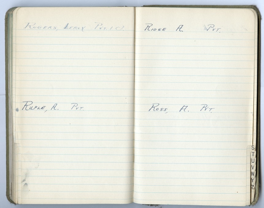 Battalion Commander's Roster and Reference Book Battery D, 129th Field Artillery