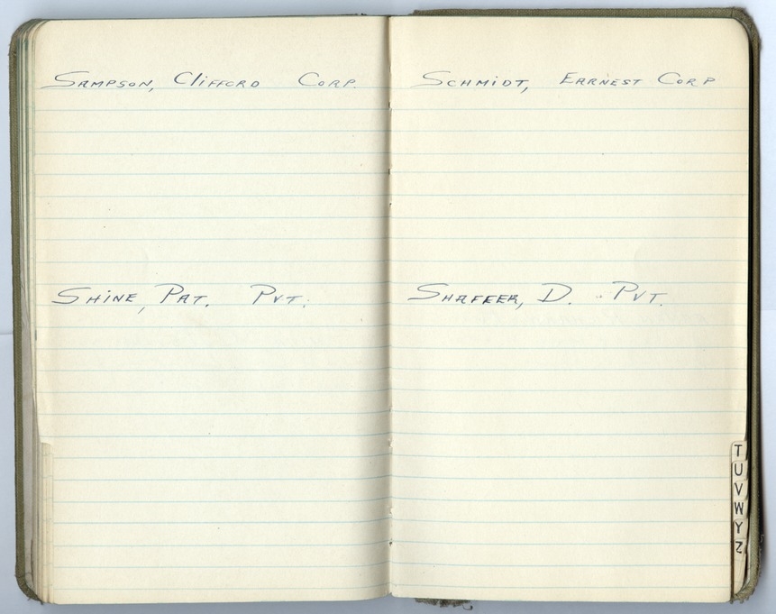 Battalion Commander's Roster and Reference Book Battery D, 129th Field Artillery