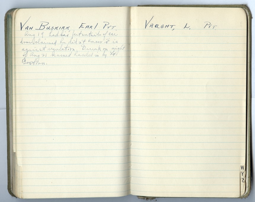 Battalion Commander's Roster and Reference Book Battery D, 129th Field Artillery