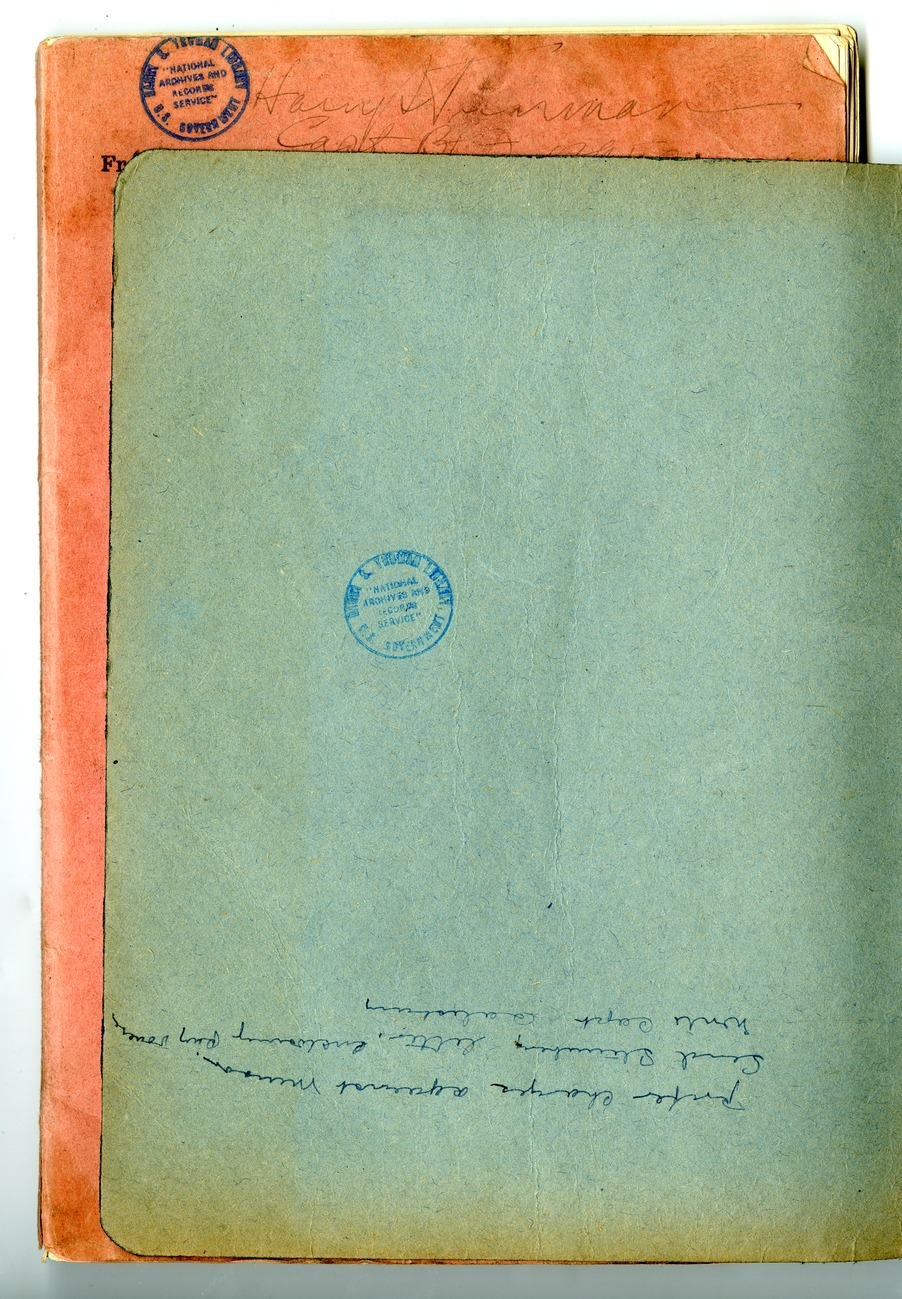 Pamphlet, Memorandum For Orienting Officers