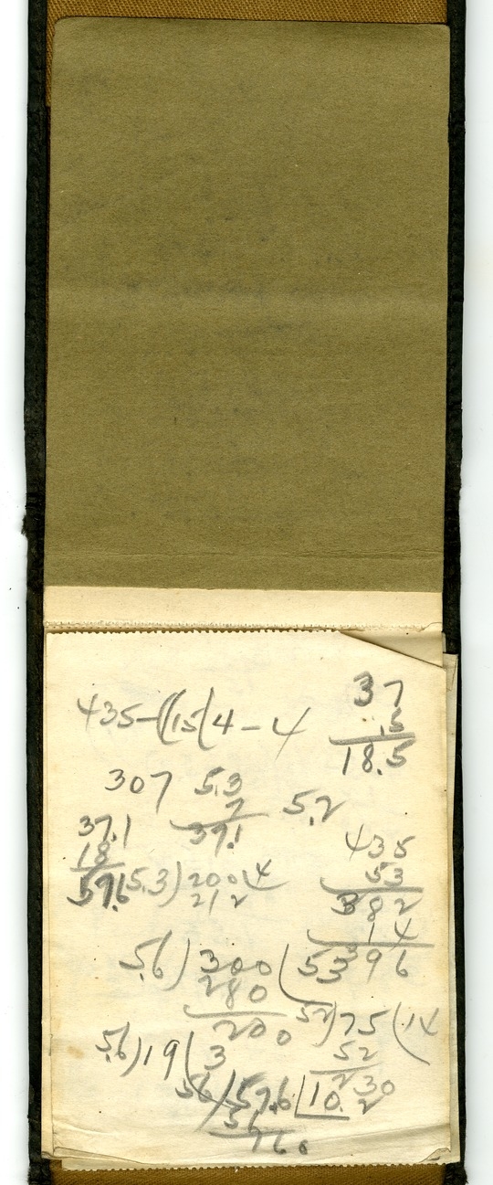 U.S. Army Correspondence Tablet, Notes for Fire and Orientation Course