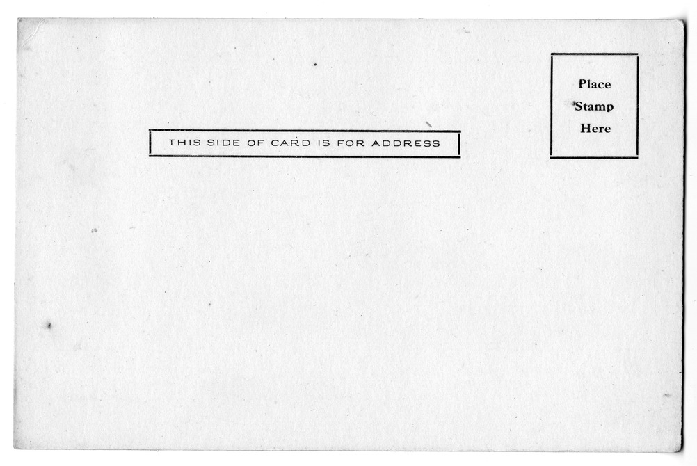 Blank Postcard [Found in U.S. Army Correspondence Tablet]