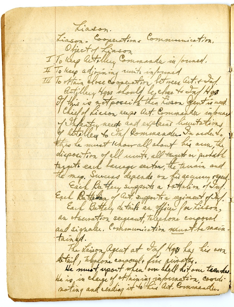 Notes by Harry S. Truman on Fire and Orientation