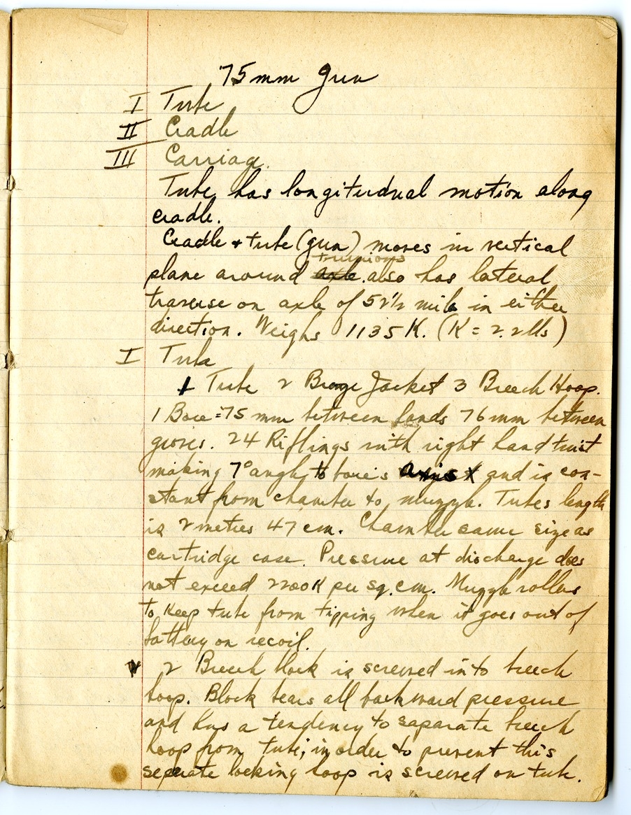 Notes by Harry S. Truman on Fire and Orientation