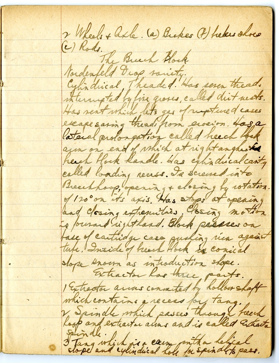 Notes by Harry S. Truman on Fire and Orientation