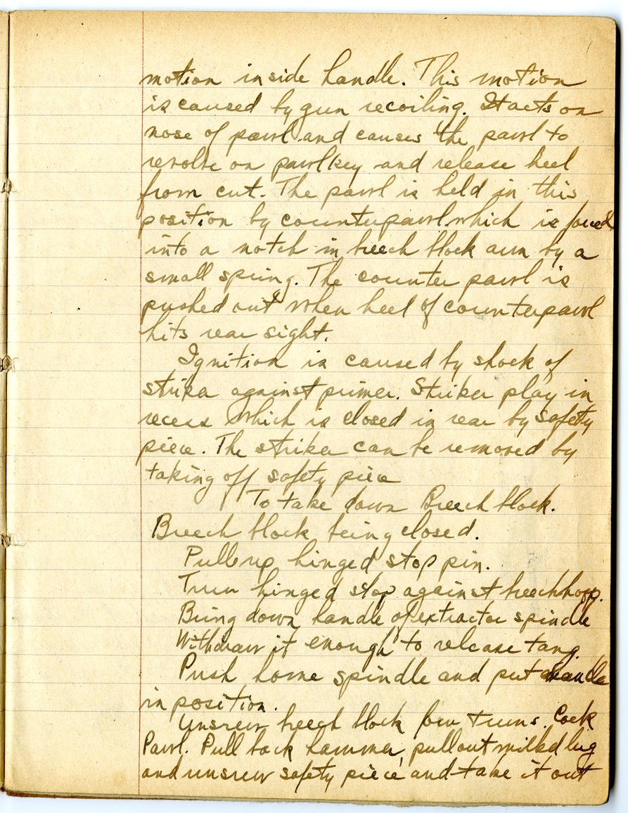 Notes by Harry S. Truman on Fire and Orientation