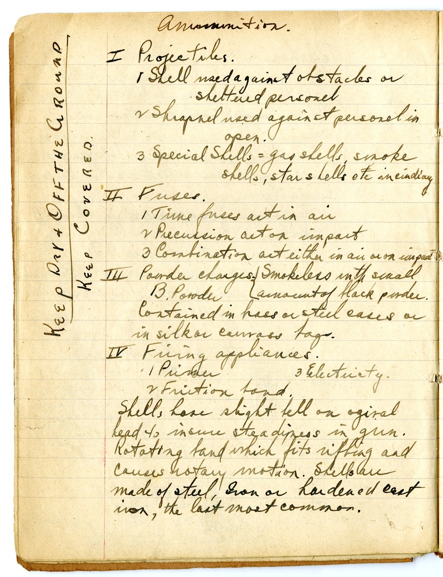 Notes by Harry S. Truman on Fire and Orientation
