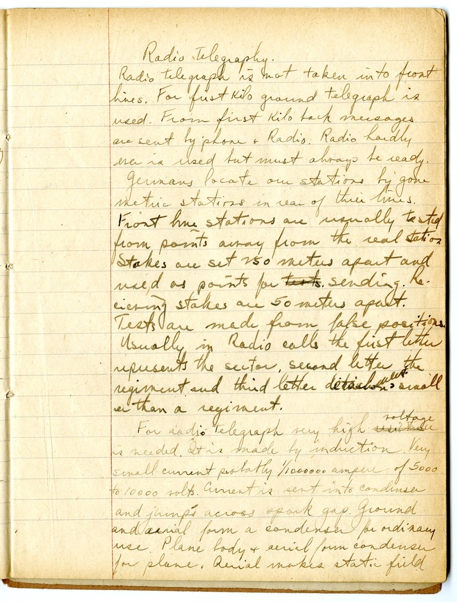 Notes by Harry S. Truman on Fire and Orientation