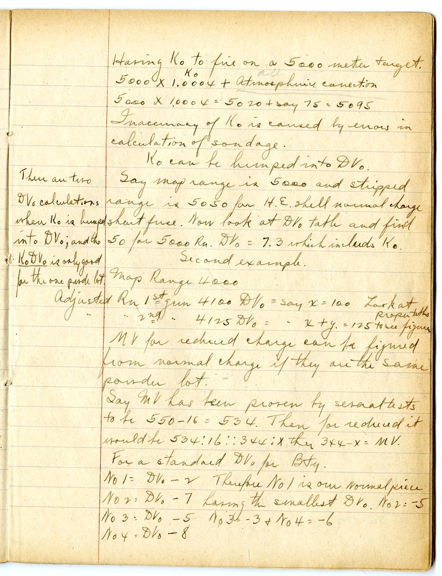 Notes by Harry S. Truman on Fire and Orientation