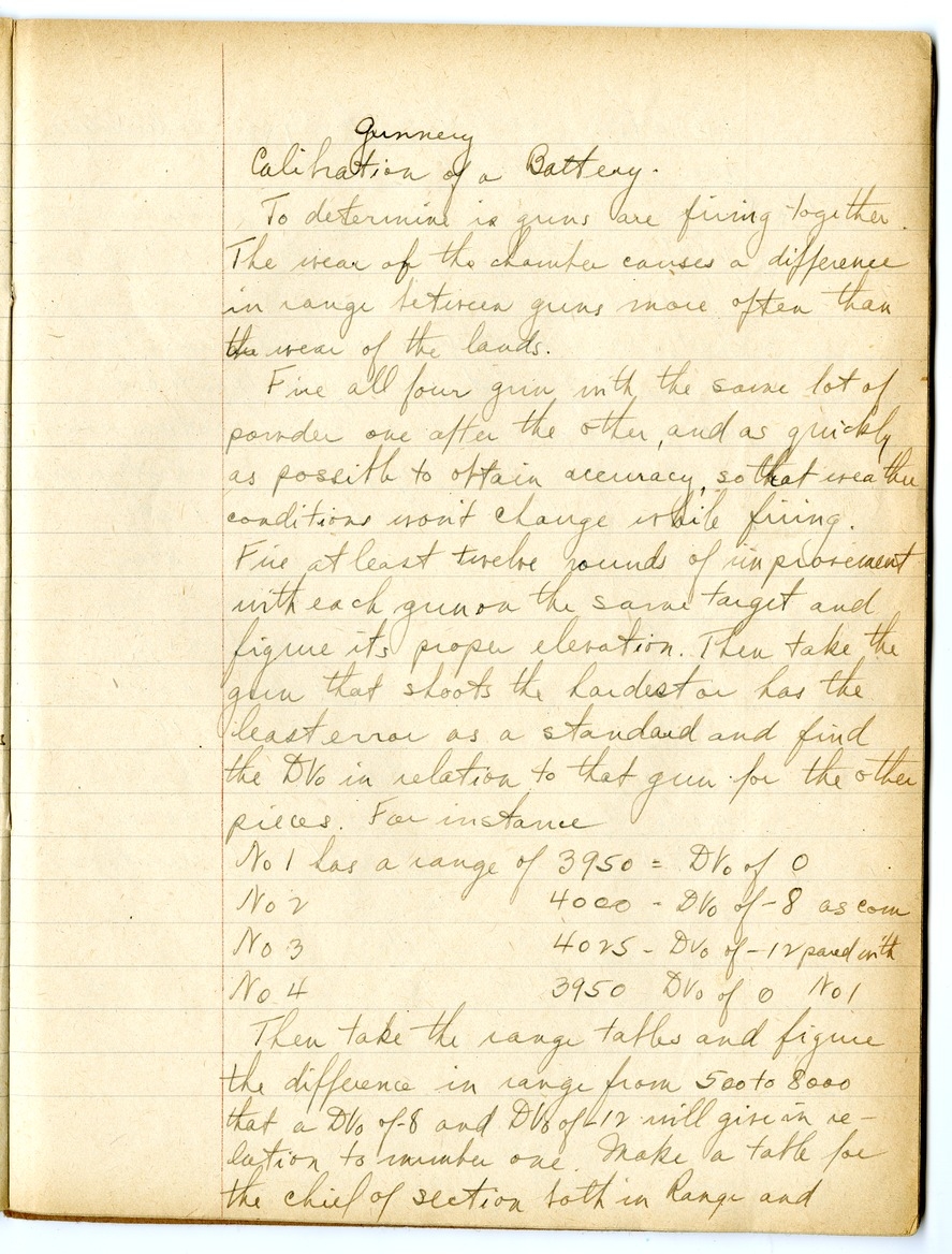Notes by Harry S. Truman on Fire and Orientation