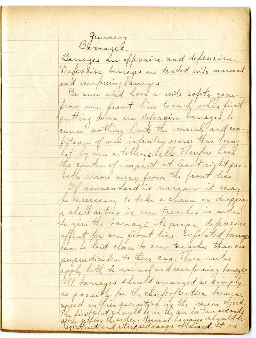 Notes by Harry S. Truman on Fire and Orientation