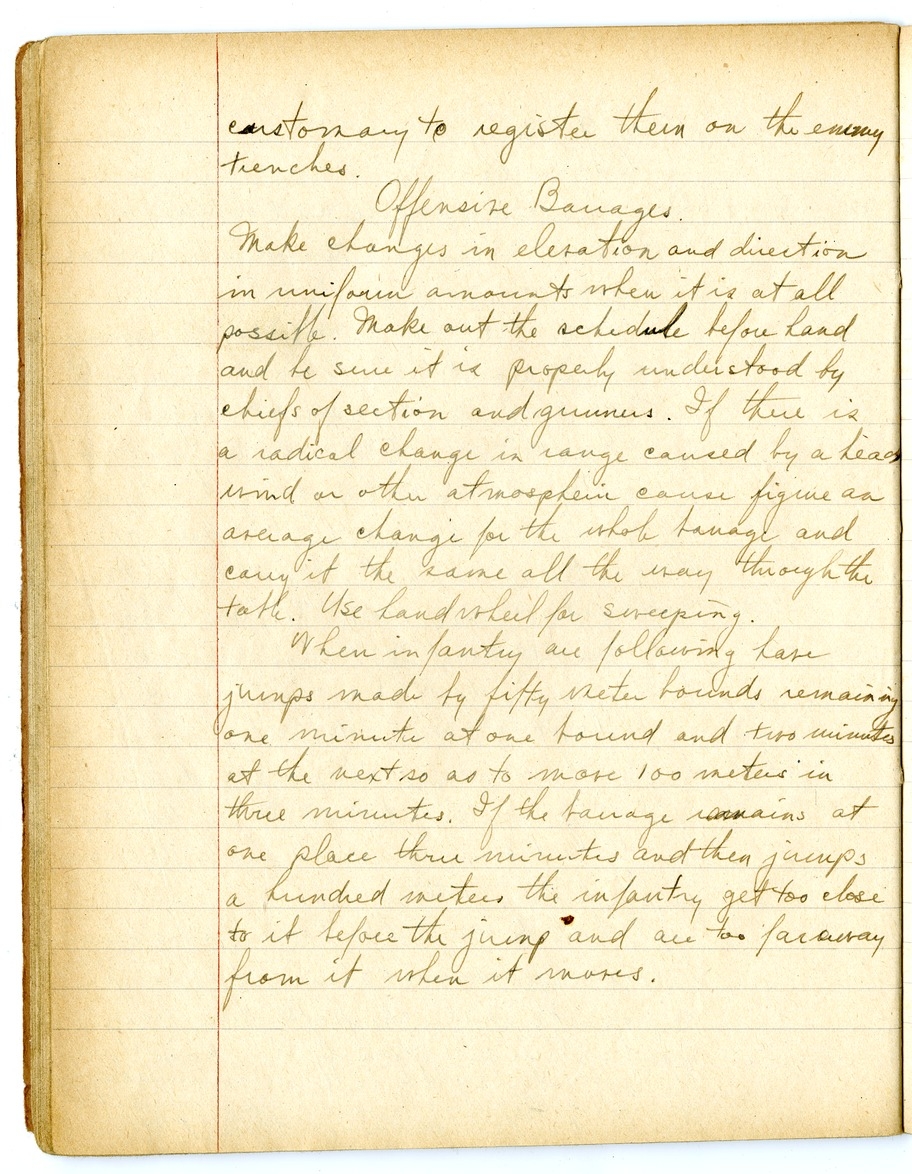 Notes by Harry S. Truman on Fire and Orientation