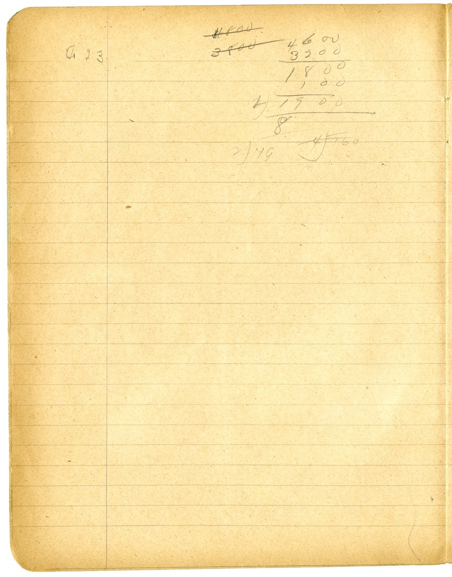 Notes by Harry S. Truman on Fire and Orientation