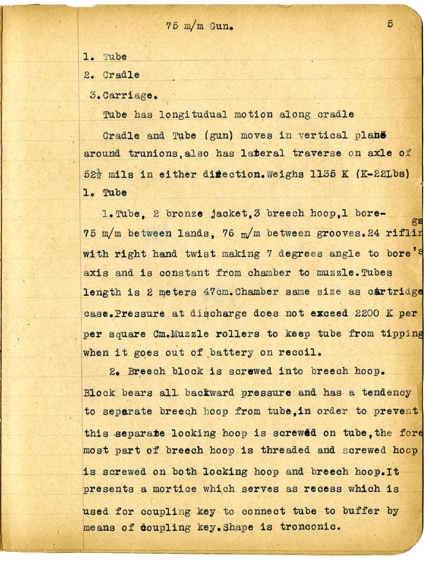 Notes by Harry S. Truman on Fire and Orientation