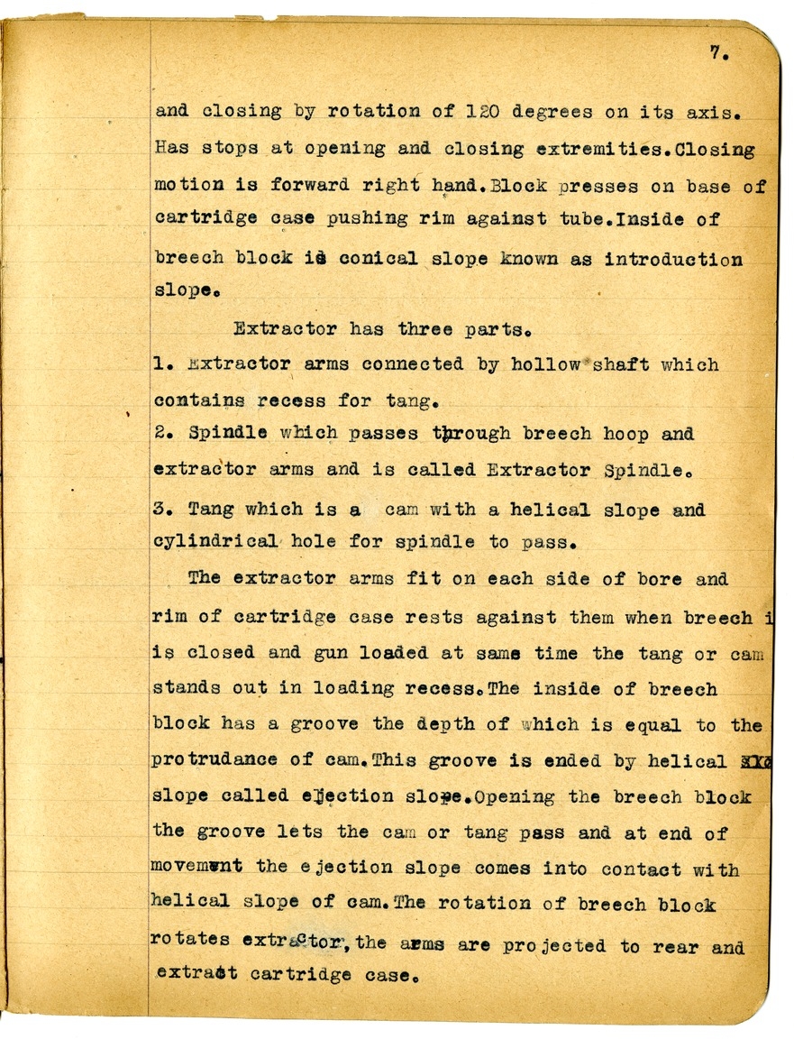 Notes by Harry S. Truman on Fire and Orientation
