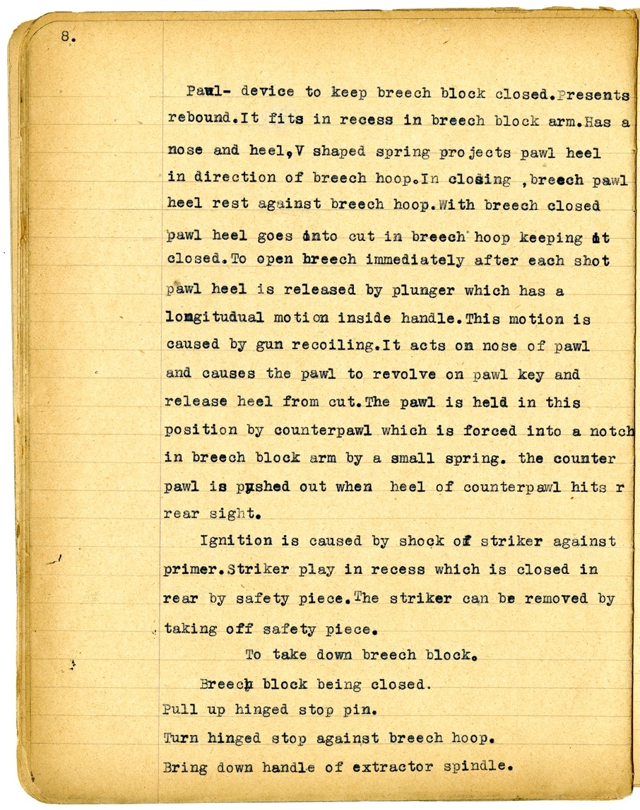 Notes by Harry S. Truman on Fire and Orientation