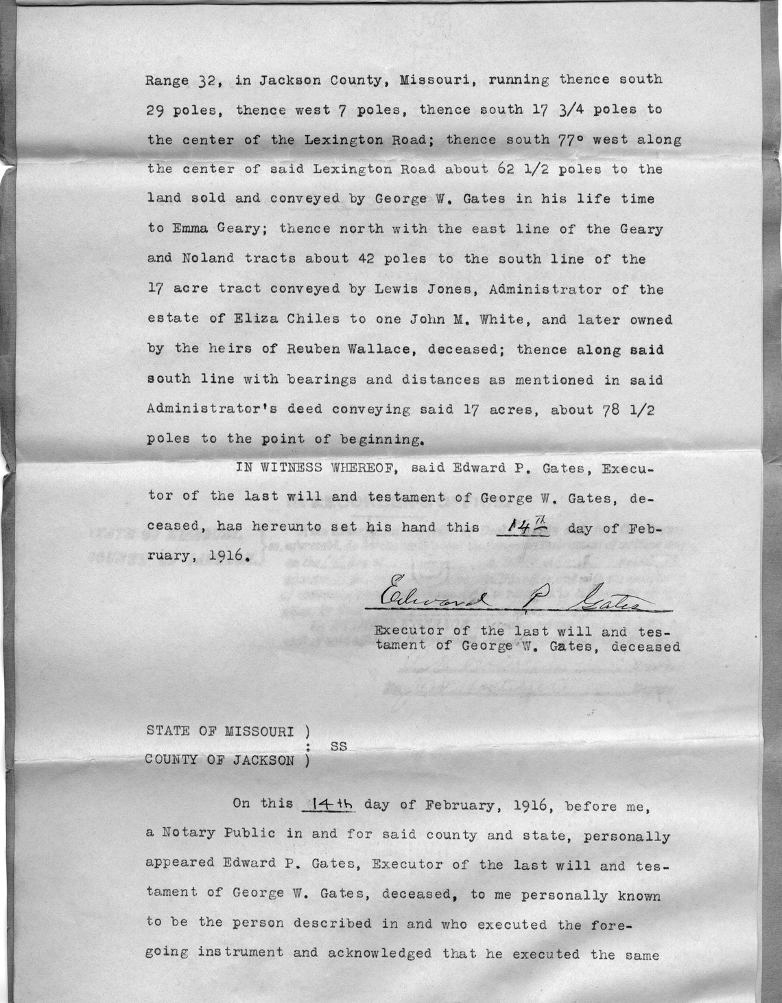 Deed of Release from Edward P. Gates to Margaret C. Moulton