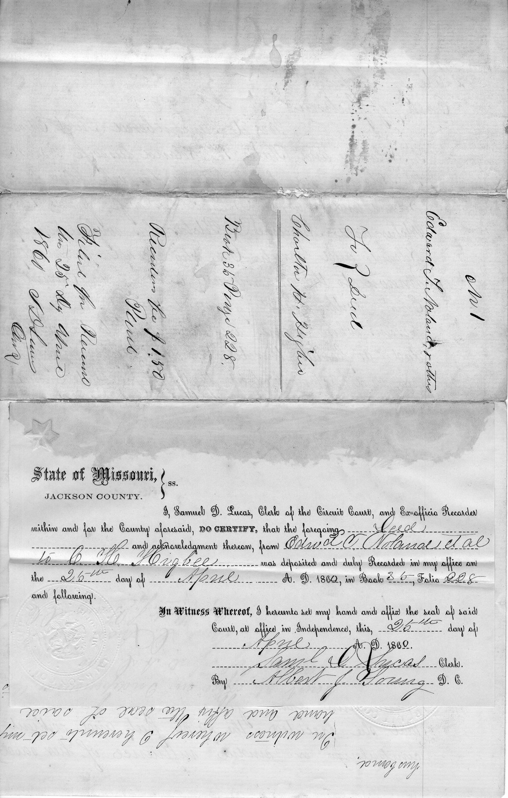 Deed from Edward T. Noland and Thetis H. Noland et al. to Charlton H. Higbee