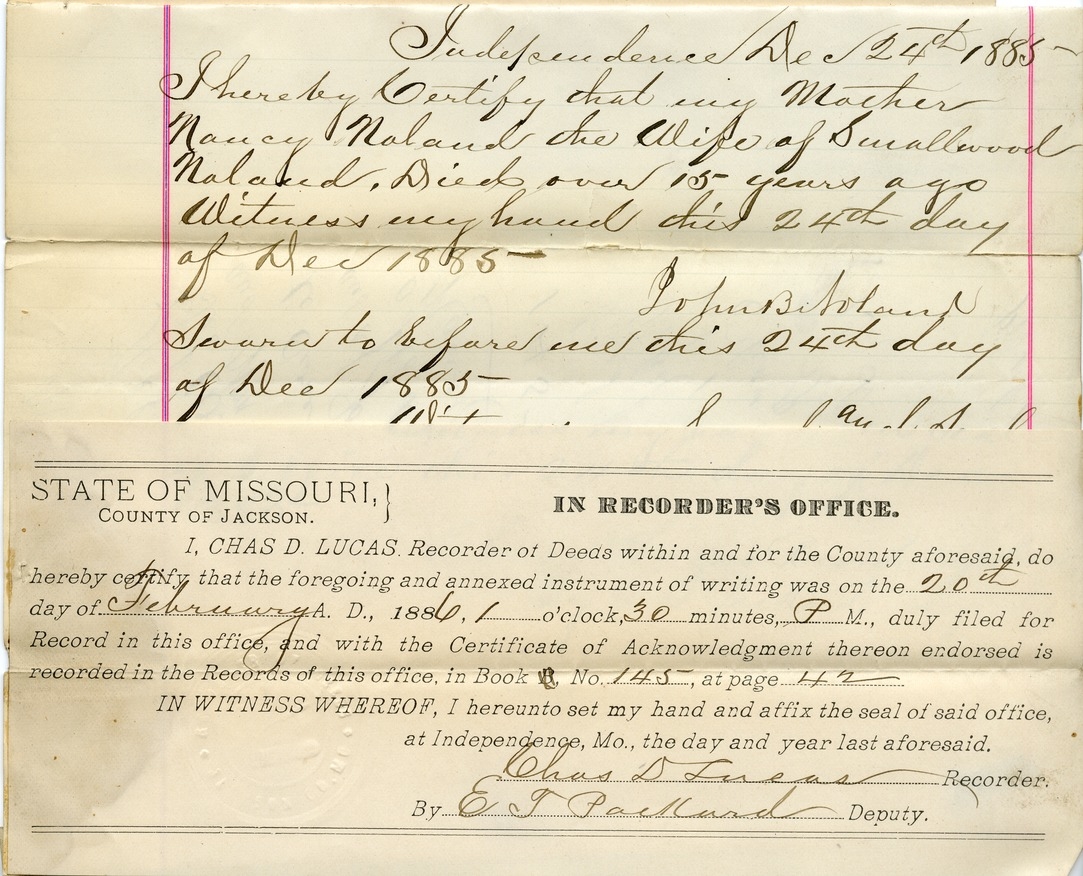 Affidavits of George W. Buchanan and William McCoy