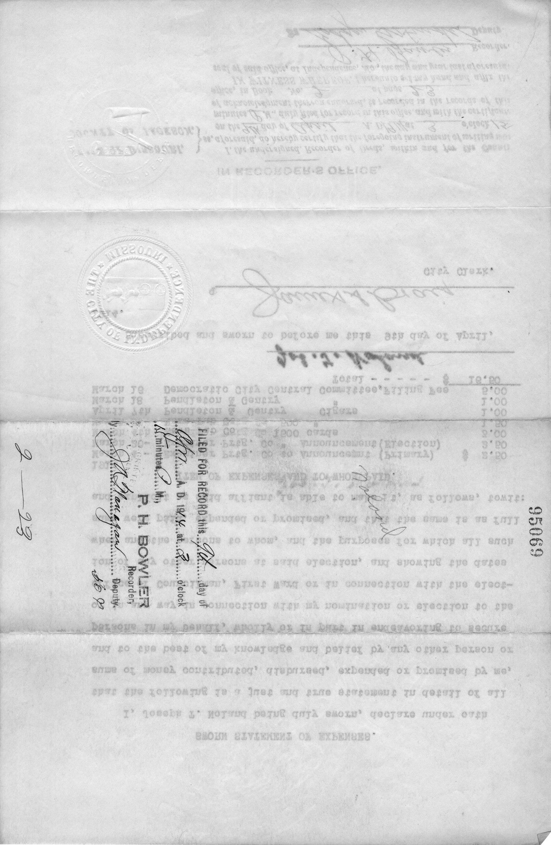 Affidavit of Joseph T. Noland