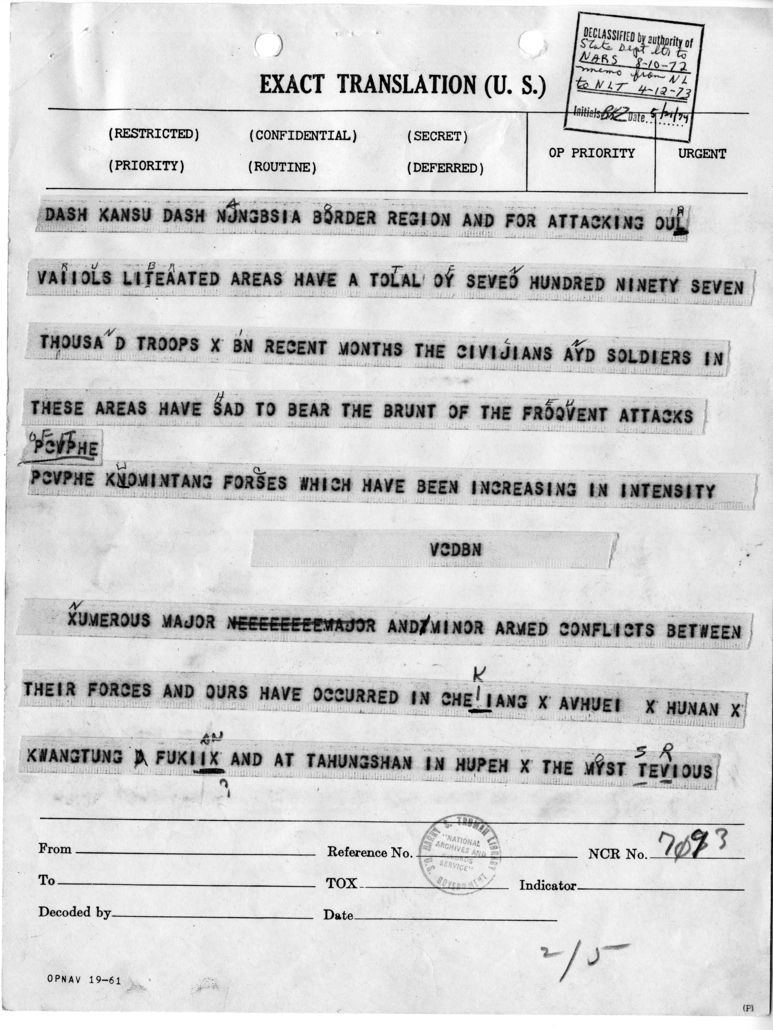 Telegram from Ambassador Patrick J. Hurley to Secretary of State Edward R. Stettinius