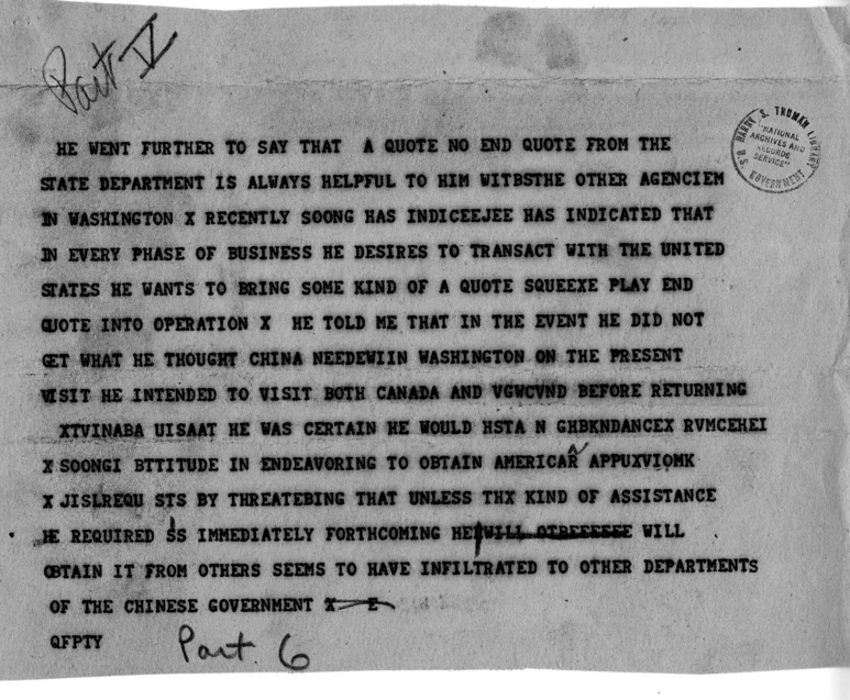 Telegram from Ambassador Patrick J. Hurley to Secretary of State James Byrnes