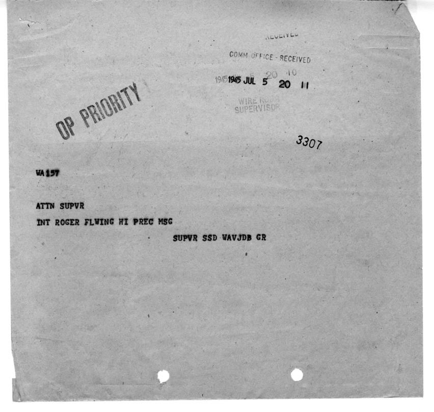 Teletype Message