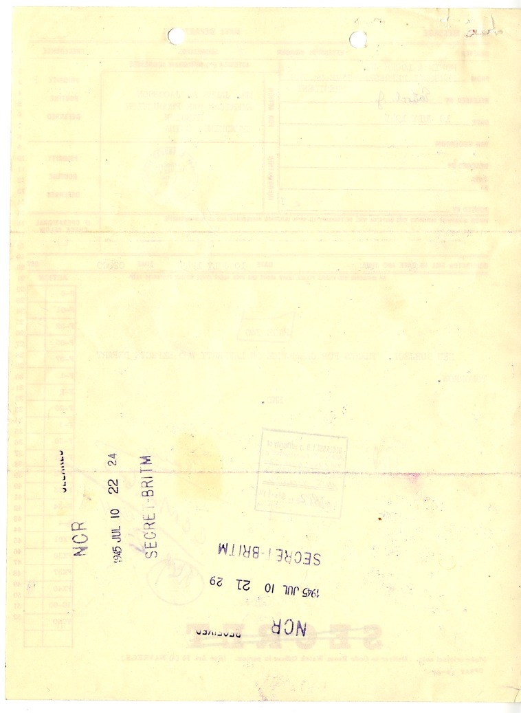 Telegram from Edwin A. Locke, Jr. to James A. Jacobson
