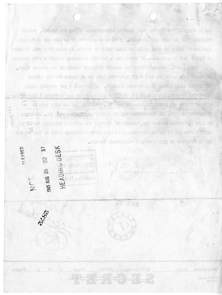 Telegram from Edwin A. Locke, Jr. to James A. Jacobson