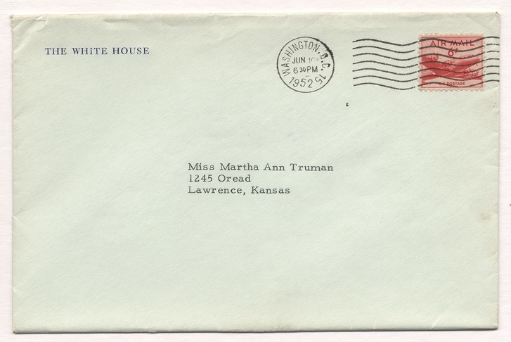 Letter from President Harry S. Truman to Martha Ann Truman