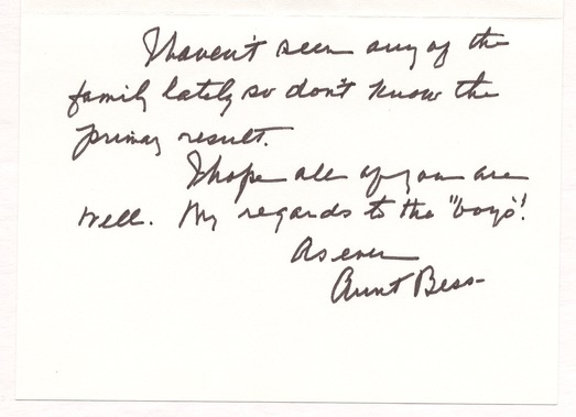 Letter from Bess W. Truman to Martha Ann Swoyer