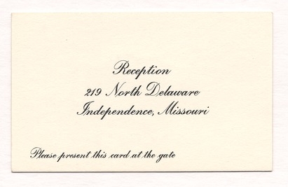 Reception Card