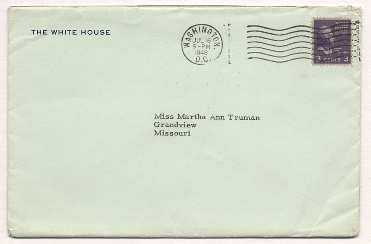 Letter from President Harry S. Truman to Martha Ann Truman