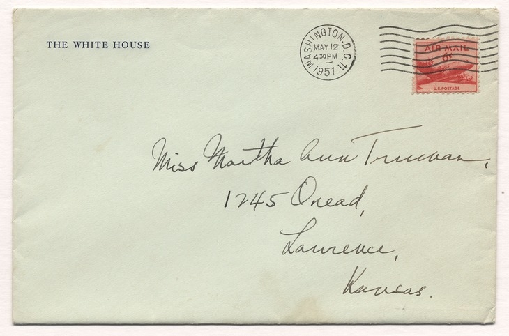 Letter from President Harry S. Truman to Martha Ann Truman