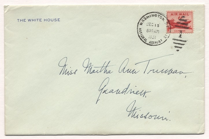 Letter from President Harry S. Truman to Martha Ann Truman