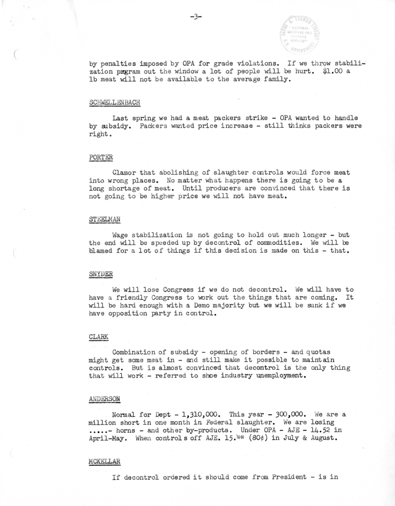 Cabinet Meeting Minutes