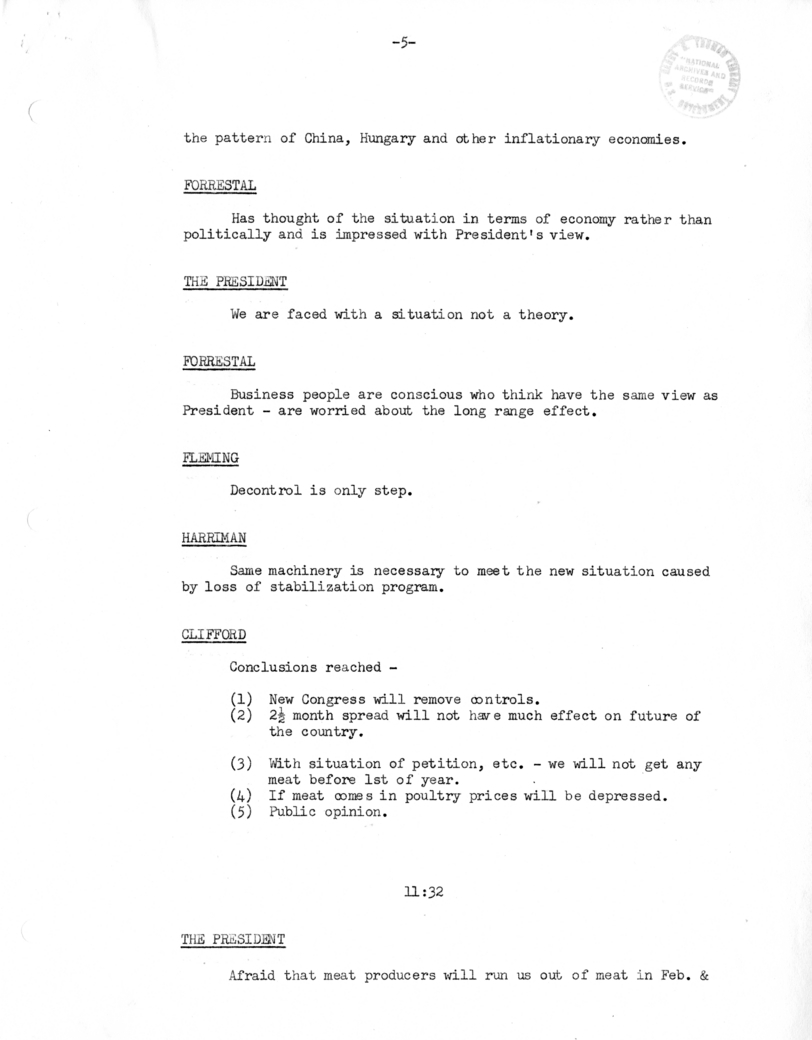 Cabinet Meeting Minutes